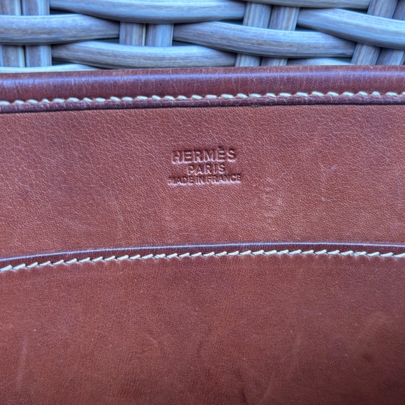 Authentic Hermes Toile Swift Evelyne PM leather brown crossbody bag - Picture 15 of 15